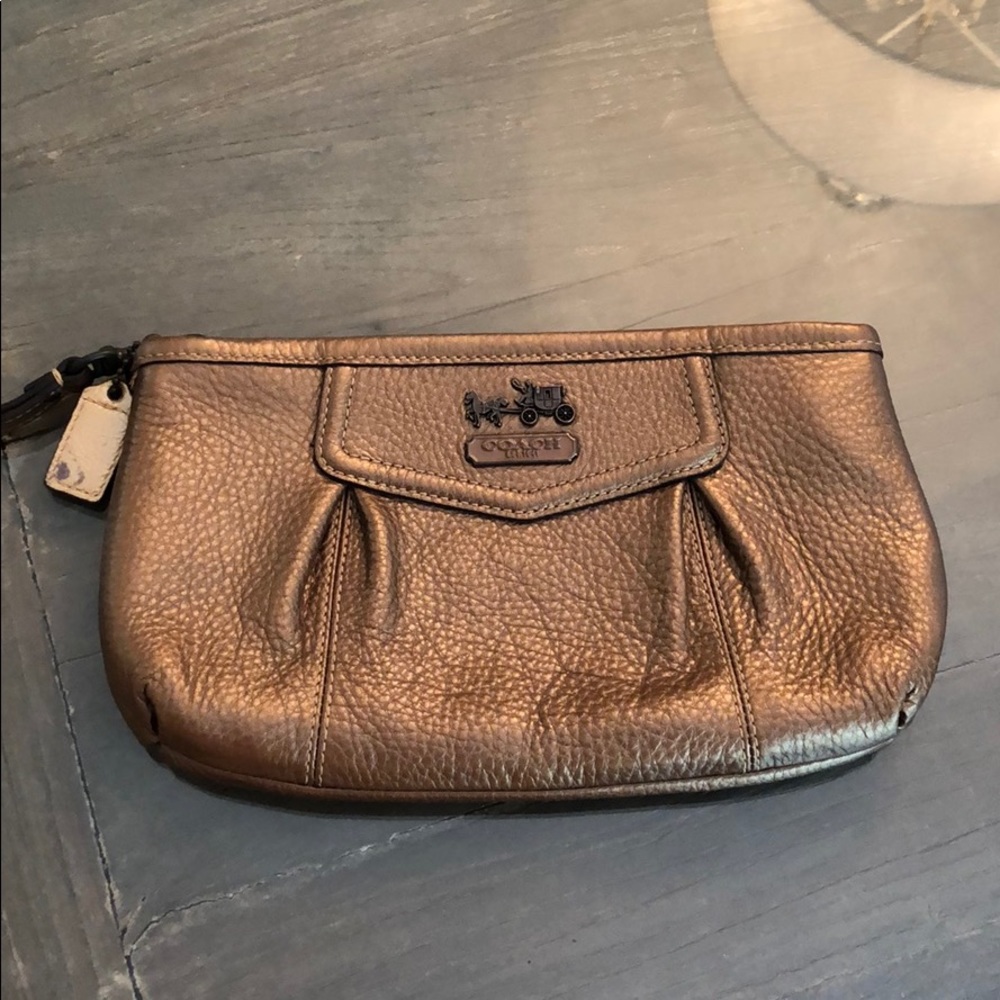 Bronze Coach Wristlet